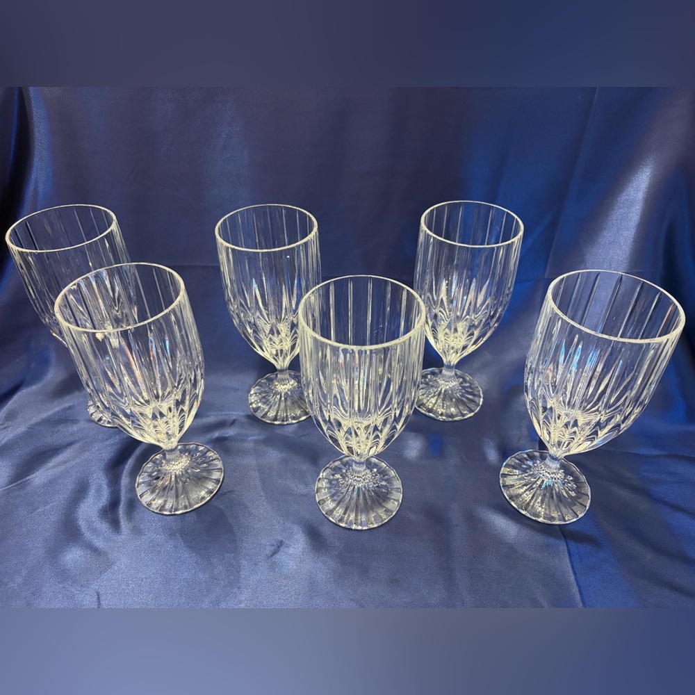 6 Mikasa Park Lane iced tea goblets